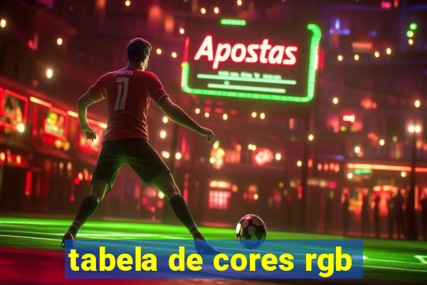 tabela de cores rgb